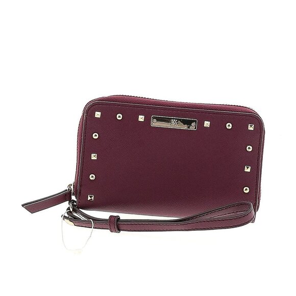 New York & Company Handbags - NWT New York & Co. Solid Maroon Purple Casual Cowboy Wristlet